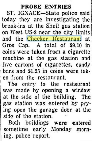The Checker Restaurant - 1964 Break-In (newer photo)